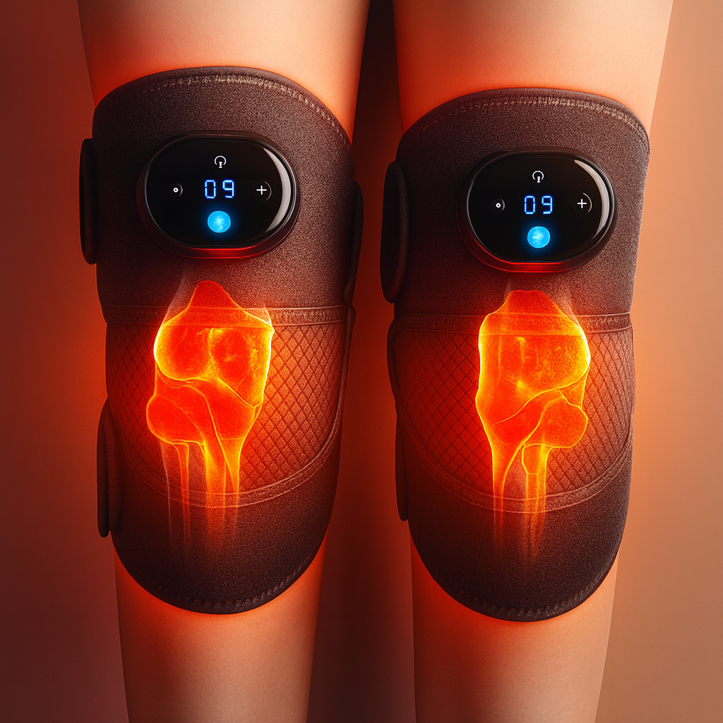 Smärtlindrande Knäband med Värme & Massage